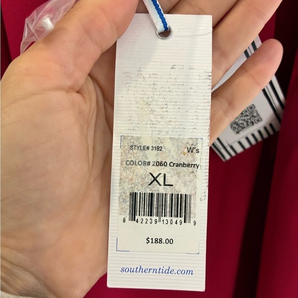 Southern Tide Cranberry Dress size XL NWT - Picture 4 of 4